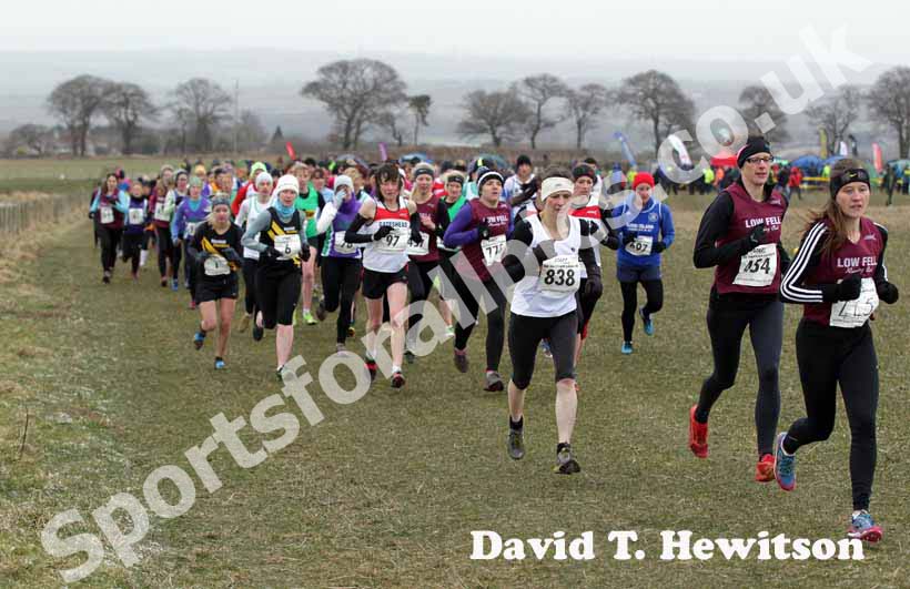 Start of the senior women, NEHL, Prudhoe.